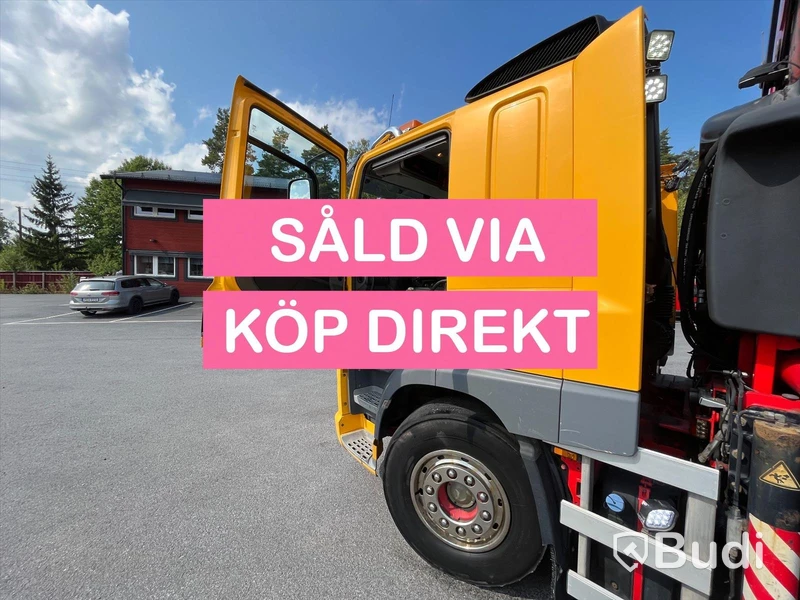Lastbil DAF CF 440 6x2 Kran/flak Brädgårdsbil Fassi F275- SÅLD