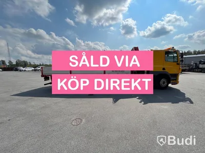 Lastbil DAF CF 440 6x2 Kran/flak Brädgårdsbil Fassi F275- SÅLD