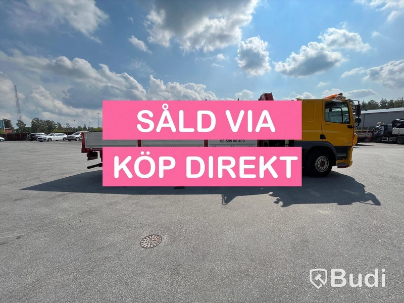 Lastbil DAF CF 440 6x2 Kran/flak Brädgårdsbil Fassi F275- SÅLD
