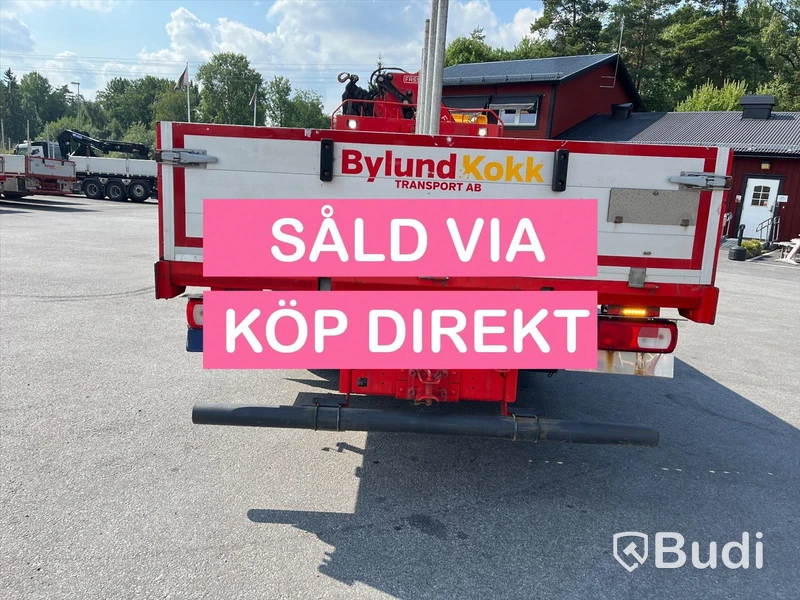 Lastbil DAF CF 440 6x2 Kran/flak Brädgårdsbil Fassi F275- SÅLD