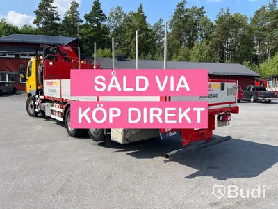 Lastbil DAF CF 440 6x2 Kran/flak Brädgårdsbil Fassi F275- SÅLD