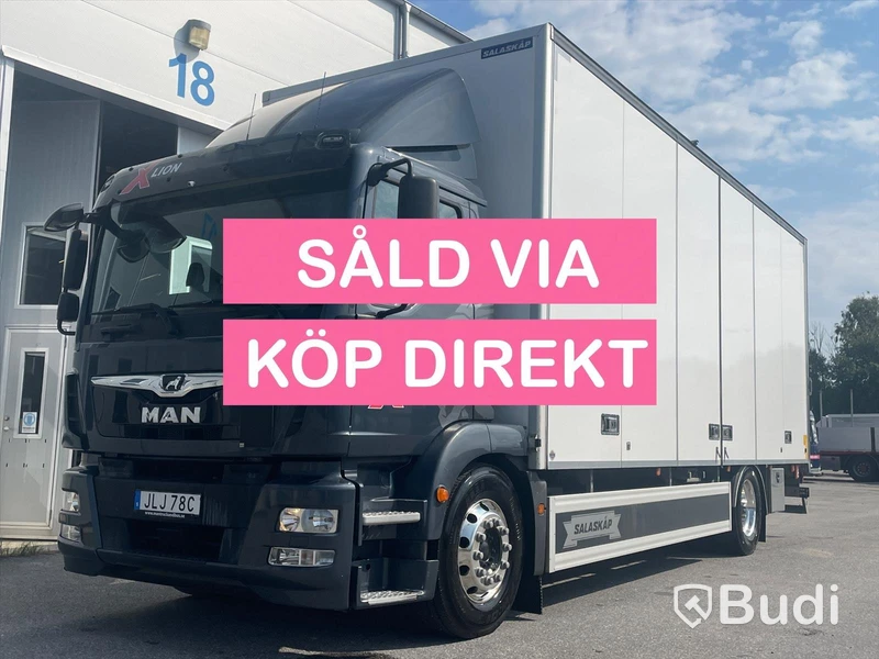 Lastbil MAN TGM 18.290  4x2 LL 18pall öppningsbarsida JLJ78C - SÅLD