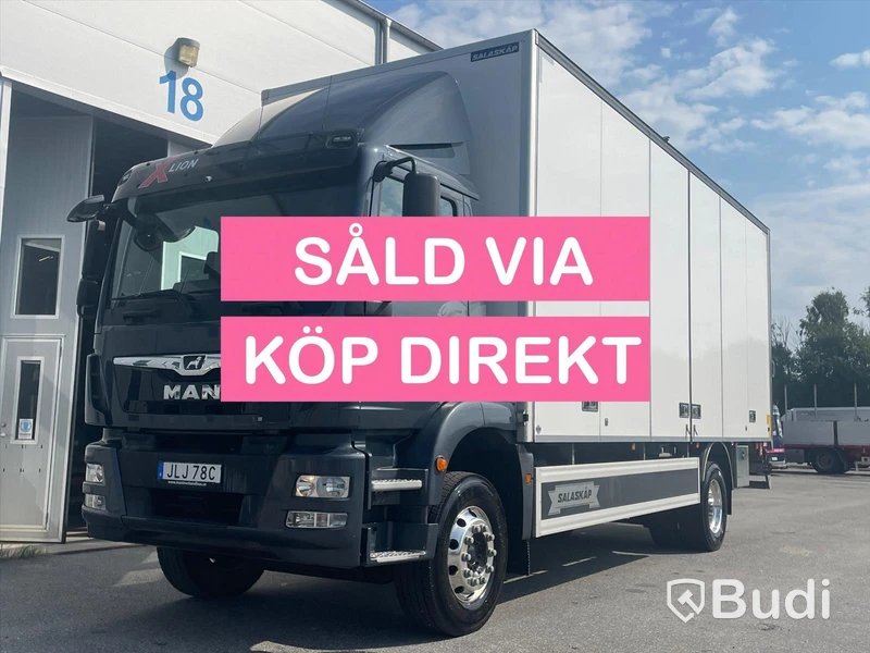Lastbil MAN TGM 18.290  4x2 LL 18pall öppningsbarsida JLJ78C - SÅLD