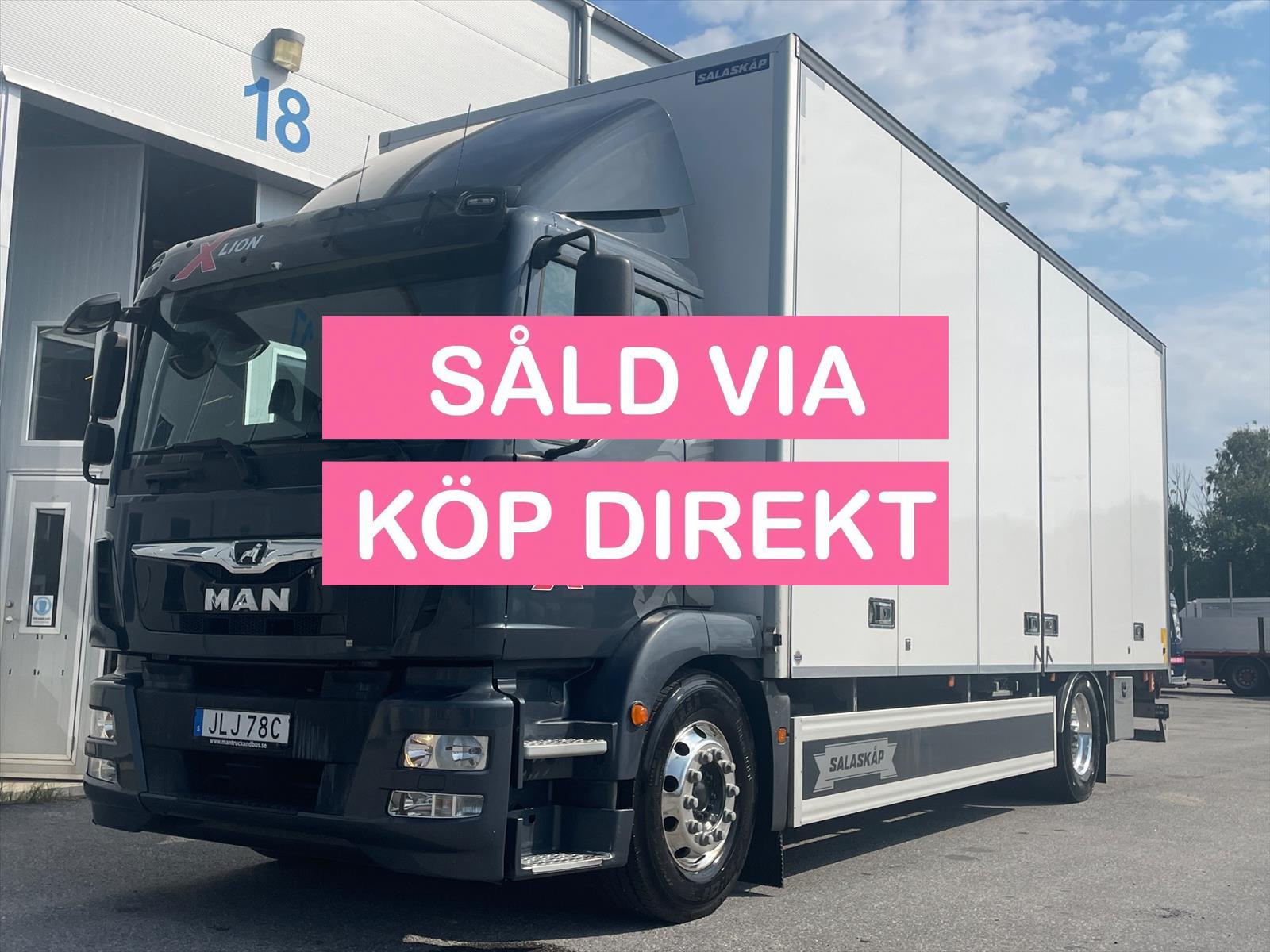 Lastbil MAN TGM 18.290  4x2 LL 18pall öppningsbarsida JLJ78C - SÅLD