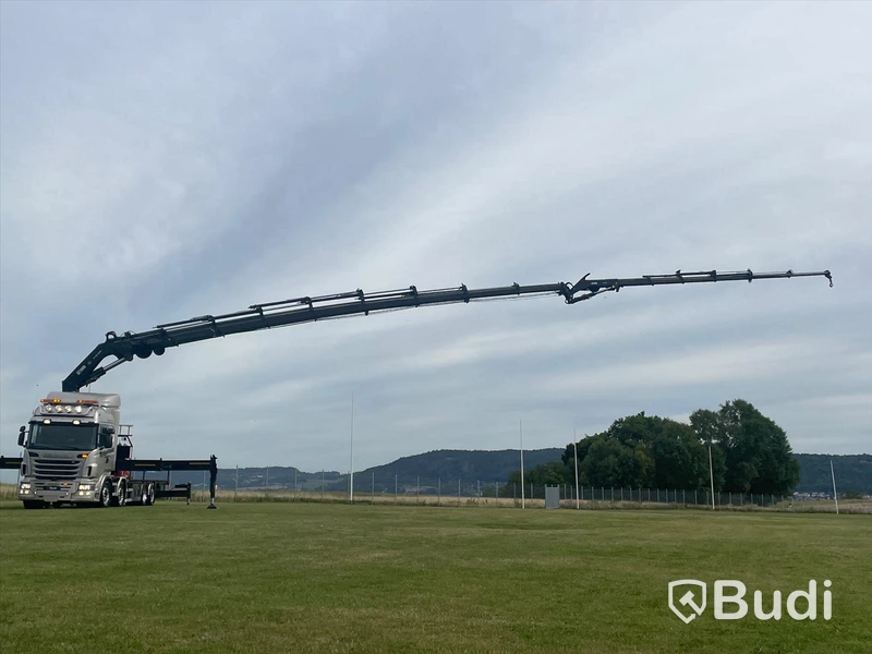 Lastbil Scania R480 8x2-6 Kranflak | Bodbil Hiab 85t kran med jibb | Euro6