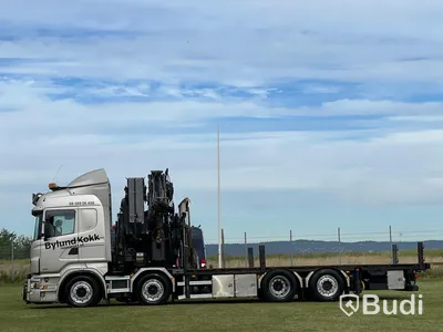 Lastbil Scania R480 8x2-6 Kranflak | Bodbil Hiab 85t kran med jibb | Euro6