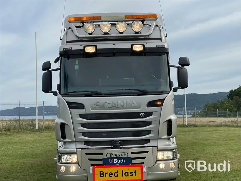 Lastbil Scania R480 8x2-6 Kranflak | Bodbil Hiab 85t kran med jibb | Euro6