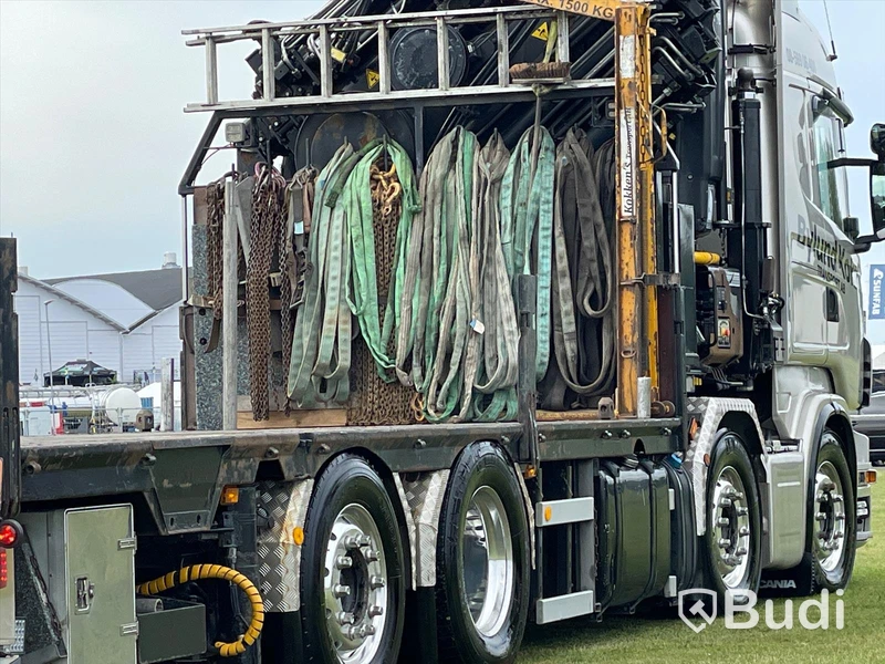 Lastbil Scania R480 8x2-6 Kranflak | Bodbil Hiab 85t kran med jibb | Euro6