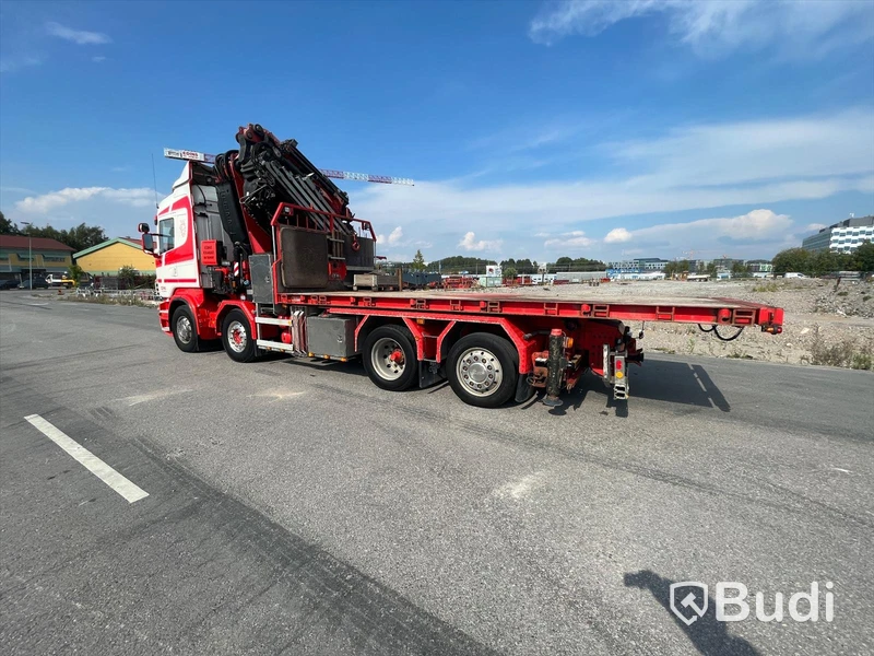Lastbil Scania R480LB8X2-6 HHA Kranbil / Bodbil / Dragbil med jibb och 2 ton vajerspel
