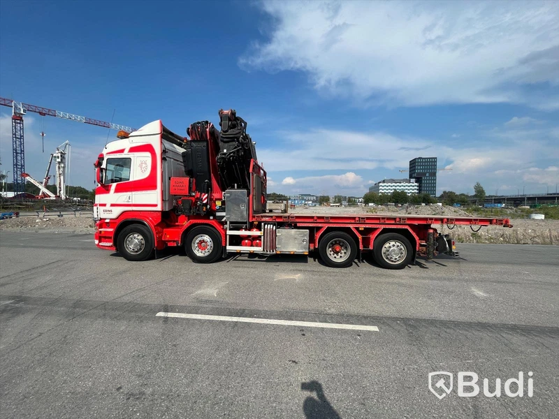 Lastbil Scania R480LB8X2-6 HHA Kranbil / Bodbil / Dragbil med jibb och 2 ton vajerspel
