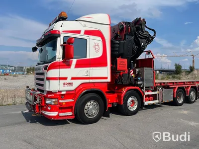 Lastbil Scania R480LB8X2-6 HHA Kranbil / Bodbil / Dragbil med jibb och 2 ton vajerspel
