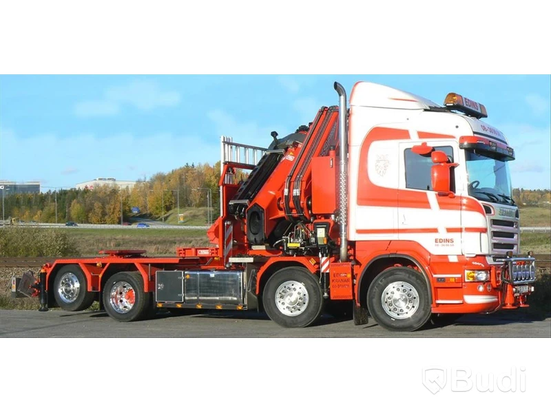 Lastbil Scania R480LB8X2-6 HHA Kranbil / Bodbil / Dragbil med jibb och 2 ton vajerspel