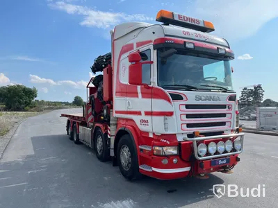 Lastbil Scania R480LB8X2-6 HHA Kranbil / Bodbil / Dragbil med jibb och 2 ton vajerspel