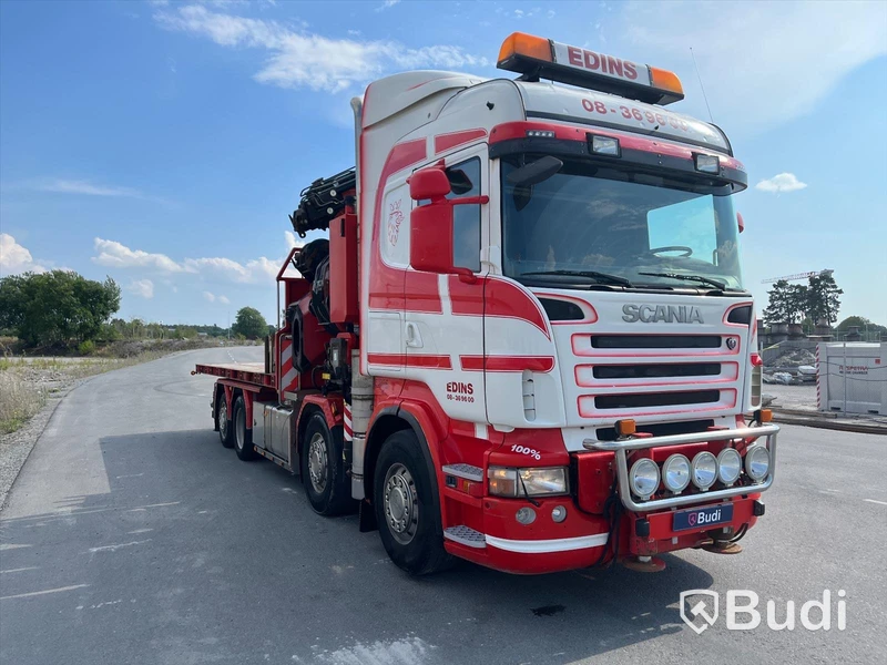Lastbil Scania R480LB8X2-6 HHA Kranbil / Bodbil / Dragbil med jibb och 2 ton vajerspel