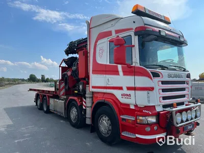 Lastbil Scania R480LB8X2-6 HHA Kranbil / Bodbil / Dragbil med jibb och 2 ton vajerspel