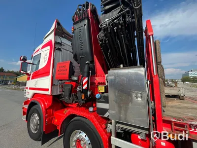 Lastbil Scania R480LB8X2-6 HHA Kranbil / Bodbil / Dragbil med jibb och 2 ton vajerspel