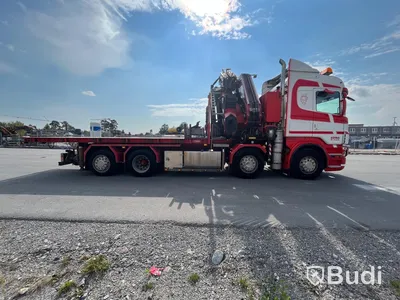 Lastbil Scania R480LB8X2-6 HHA Kranbil / Bodbil / Dragbil med jibb och 2 ton vajerspel