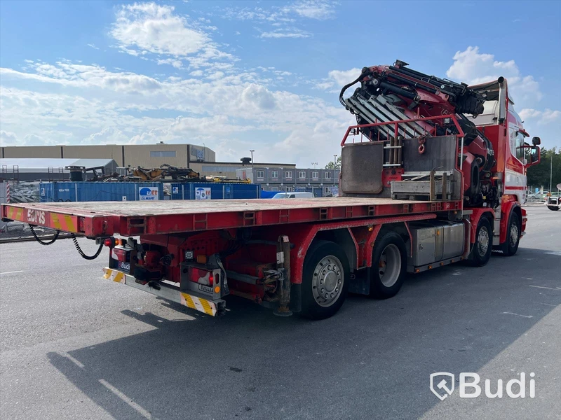 Lastbil Scania R480LB8X2-6 HHA Kranbil / Bodbil / Dragbil med jibb och 2 ton vajerspel