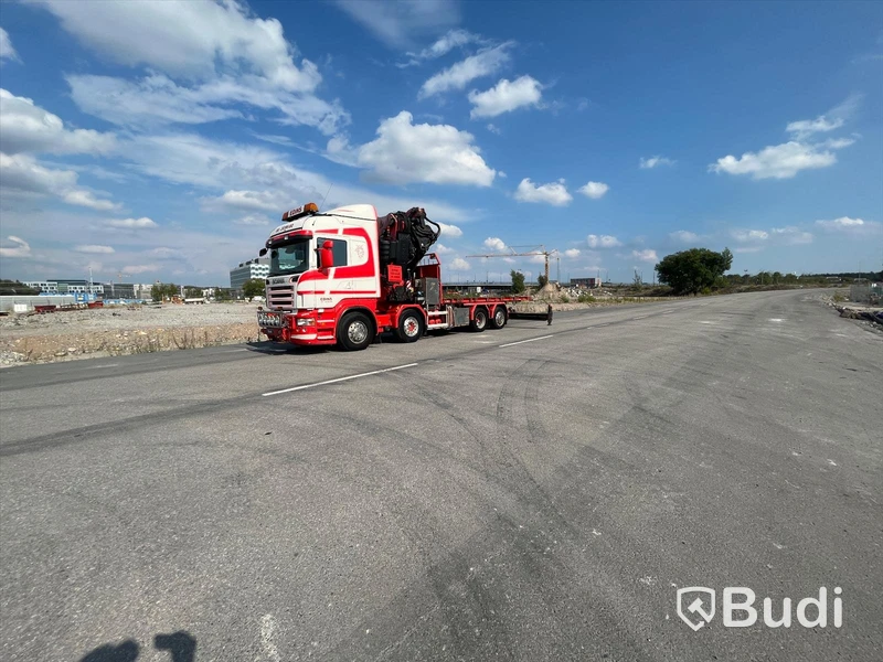 Lastbil Scania R480LB8X2-6 HHA Kranbil / Bodbil / Dragbil med jibb och 2 ton vajerspel