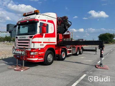 Lastbil Scania R480LB8X2-6 HHA Kranbil / Bodbil / Dragbil med jibb och 2 ton vajerspel