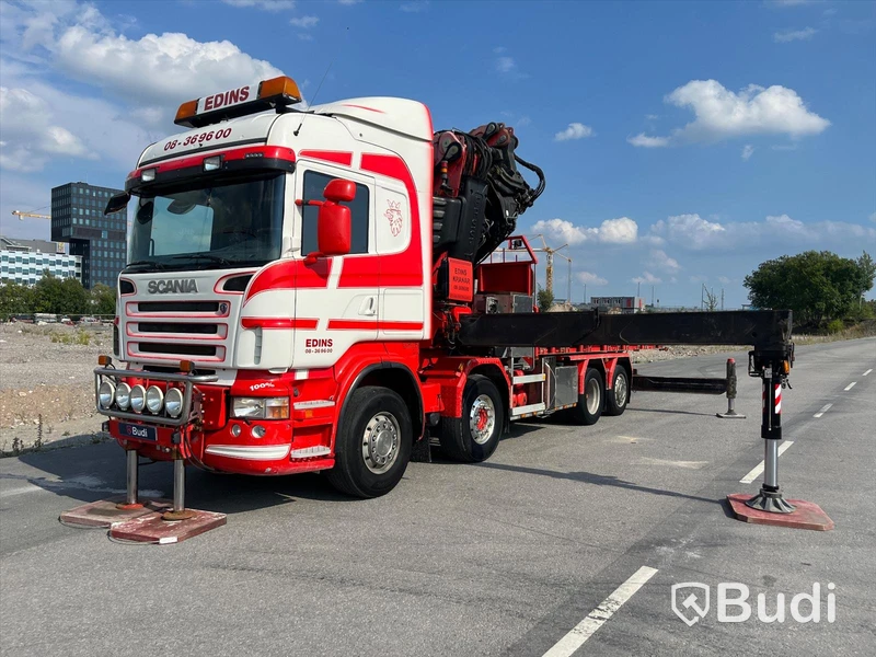 Lastbil Scania R480LB8X2-6 HHA Kranbil / Bodbil / Dragbil med jibb och 2 ton vajerspel
