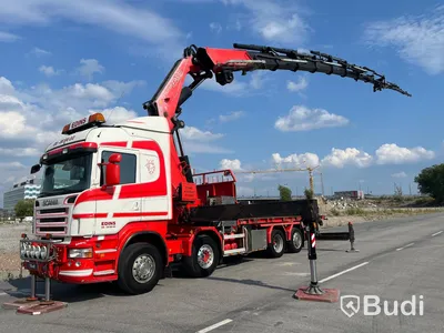 Lastbil Scania R480LB8X2-6 HHA Kranbil / Bodbil / Dragbil med jibb och 2 ton vajerspel