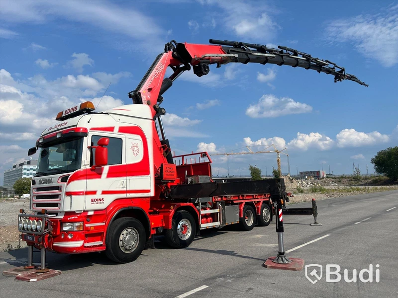 Lastbil Scania R480LB8X2-6 HHA Kranbil / Bodbil / Dragbil med jibb och 2 ton vajerspel