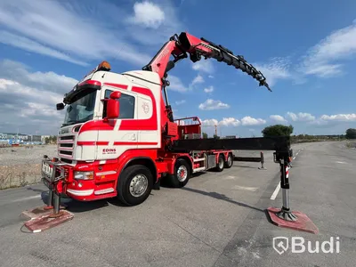 Lastbil Scania R480LB8X2-6 HHA Kranbil / Bodbil / Dragbil med jibb och 2 ton vajerspel