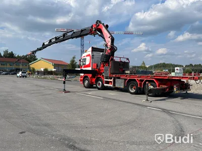 Lastbil Scania R480LB8X2-6 HHA Kranbil / Bodbil / Dragbil med jibb och 2 ton vajerspel