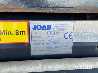 Lastbil MAN TGM 26.340 6x2-4 Joab lastväxlare inkl schaktflak