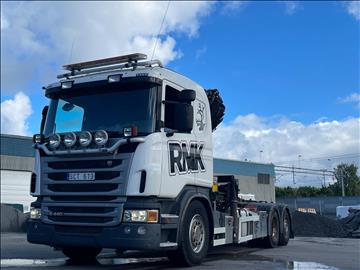 Lastbil Scania G440 Kranväxlare Palfinger 26Tm