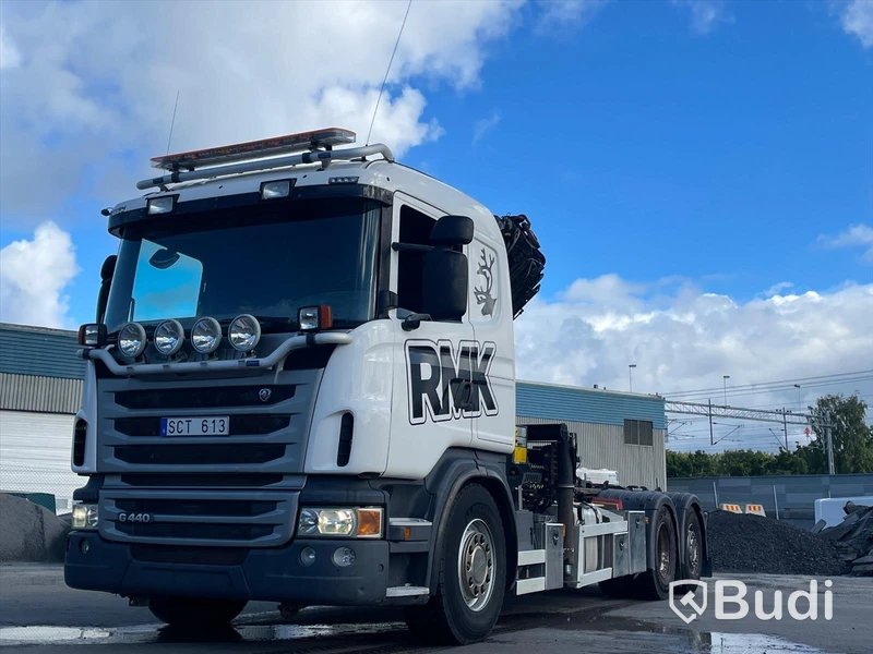Lastbil Scania G440 Kranväxlare Palfinger 26Tm