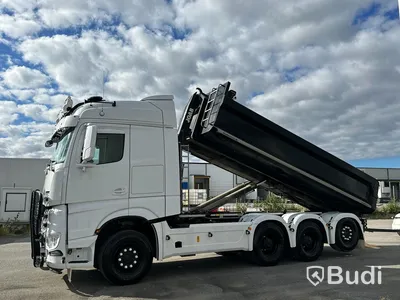 Lastbil Mercedes-Benz Arocs Lastväxlare med Roadex lastväxlarsläp