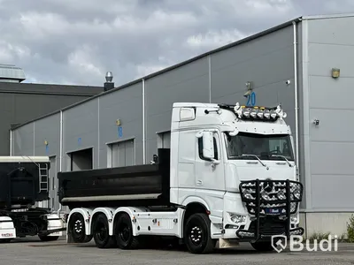 Lastbil Mercedes-Benz Arocs Lastväxlare med Roadex lastväxlarsläp