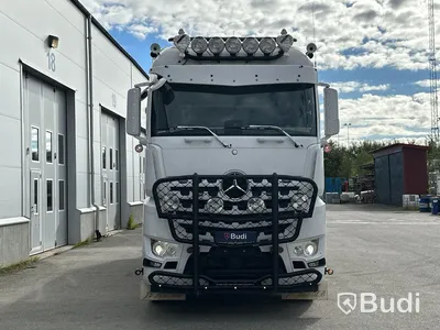 Lastbil Mercedes-Benz Arocs Lastväxlare med Roadex lastväxlarsläp