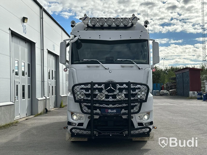 Lastbil Mercedes-Benz Arocs Lastväxlare med Roadex lastväxlarsläp