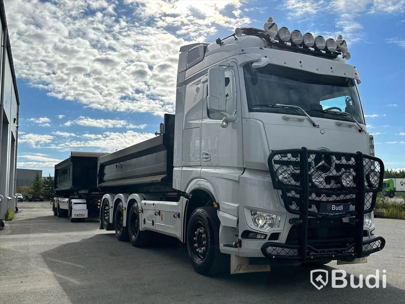 Lastbil Mercedes-Benz Arocs Lastväxlare med Roadex lastväxlarsläp