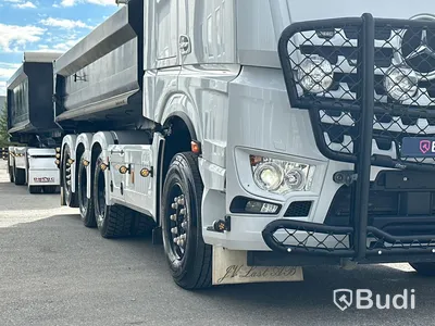 Lastbil Mercedes-Benz Arocs Lastväxlare med Roadex lastväxlarsläp