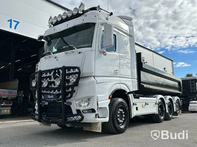 Lastbil Mercedes-Benz Arocs Lastväxlare med Roadex lastväxlarsläp