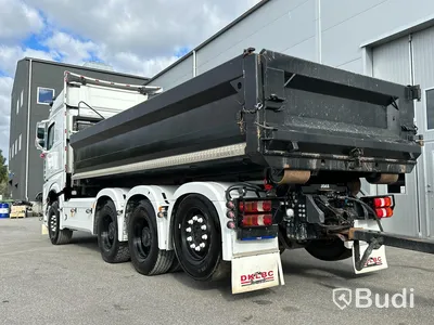 Lastbil Mercedes-Benz Arocs Lastväxlare med Roadex lastväxlarsläp