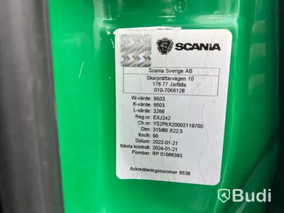 Lastbil Scania P370 LB 6x2-4 HNA frontlastare
