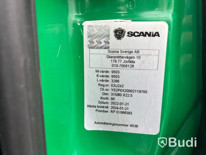 Lastbil Scania P370 LB 6x2-4 HNA frontlastare