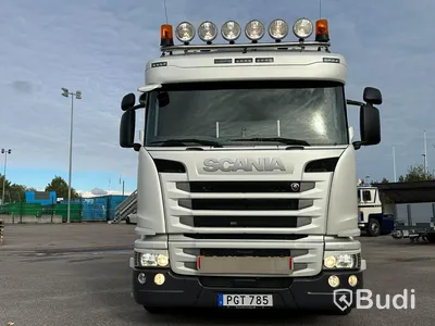Bodbil Scania G450 LB 8X4-4HNA | Kranflak | Bodbil | Fassi F545 med jibb