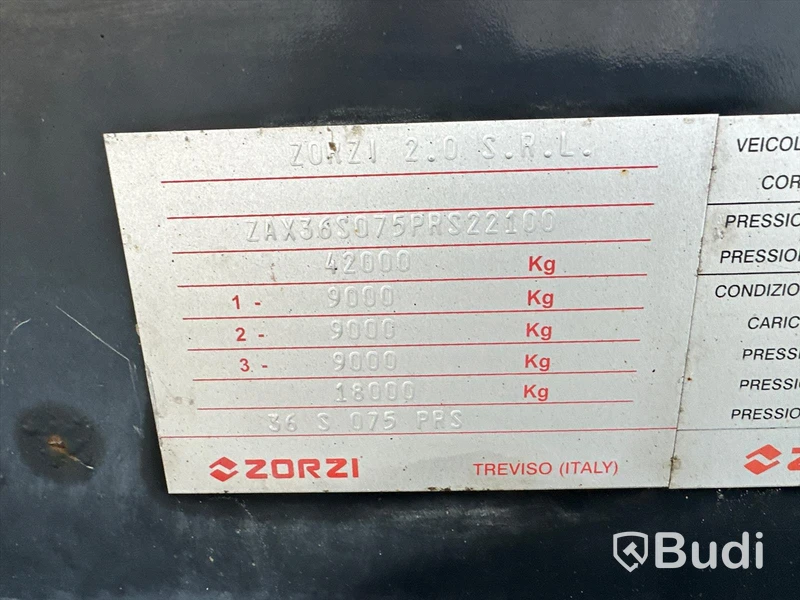 Lastbil DAF XF 510 SC 6x4 med Zorzi schakttrailer