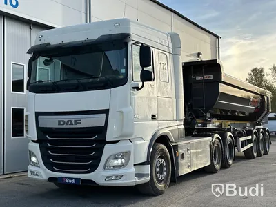 Lastbil DAF XF 510 SC 6x4 med Zorzi schakttrailer