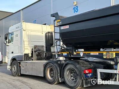 Lastbil DAF XF 510 SC 6x4 med Zorzi schakttrailer