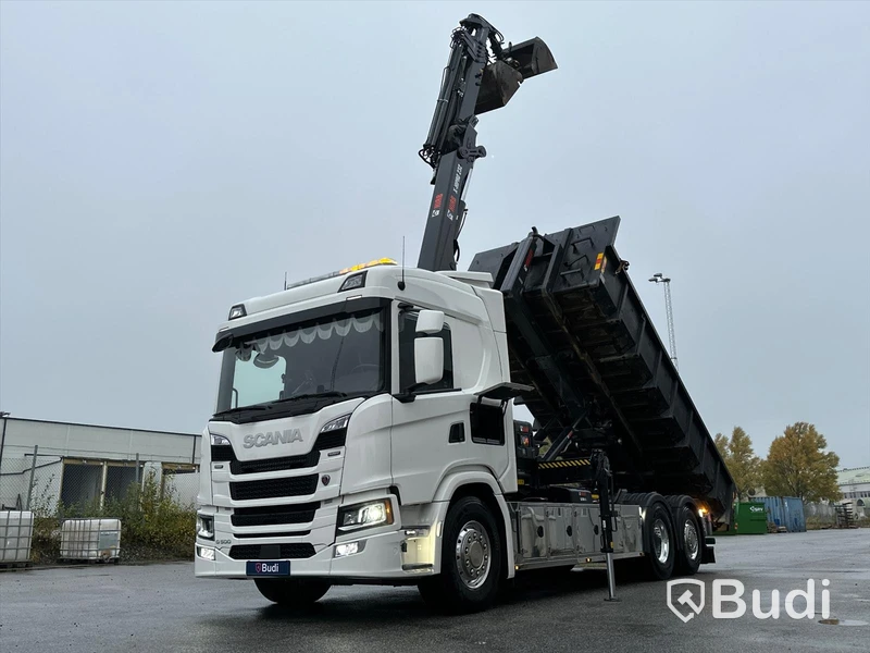 Kranväxlare Scania G500 6x2-4NB | 2021 |  42506km | Hiab 232 E-kran | Hiab växlare 21T