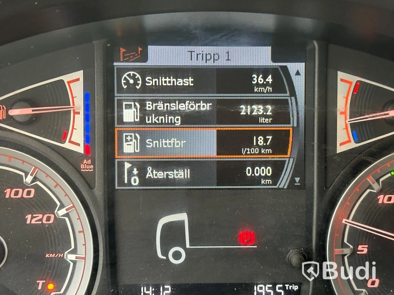 Kranbil DAF FA LF180H 4x2 med Palfingerkran PK 7.501