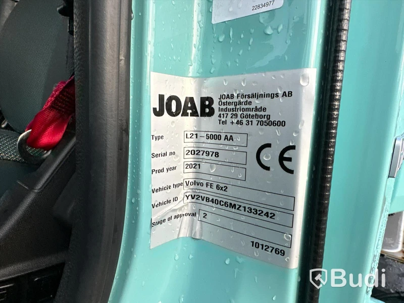 Lastbil Volvo FE Electric 6x2 | 2021 | Joab L21 lastväxlare