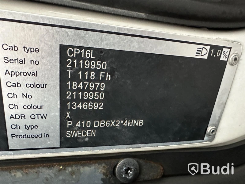 Lastbil Scania P410 6x2-4 HNB | 2016 | Kyl & Frysbil Carrier -